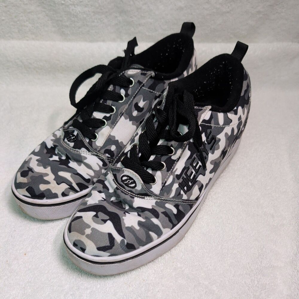 Heelys Pro 20 Prints Black/White/Gray Camo Skate Sneakers, Size 7 Unisex